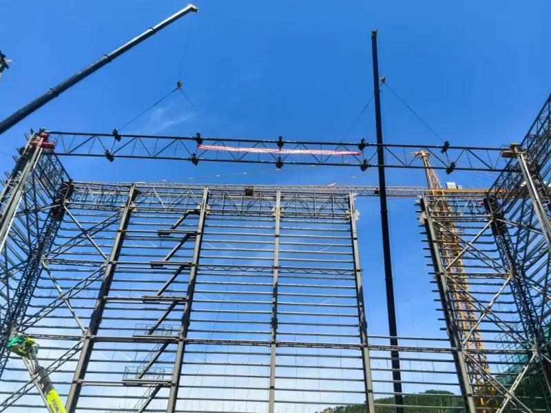 EHSS, Hanhe Cable için Ulusal Düzeydeki Koruma Salonunun Kiriş Kaldırma İşlemini Tamamladı