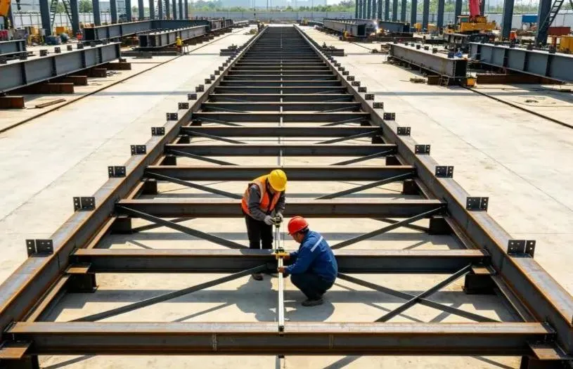 Sahada Çelik Yapı Montajı + Entegre Kaldırma İnşaatı İş Akışı + Önemli Hususlar