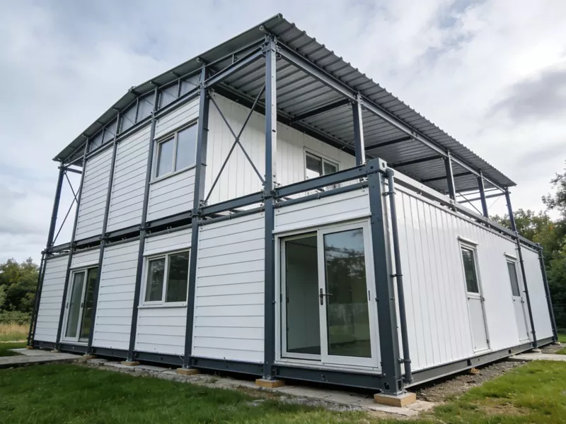 Yeşil Çelik Yapı Prefabrik Ev