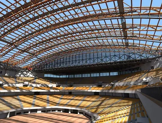 Büyük Açıklıklı Çelik Uzay Çerçeve Stadyumu