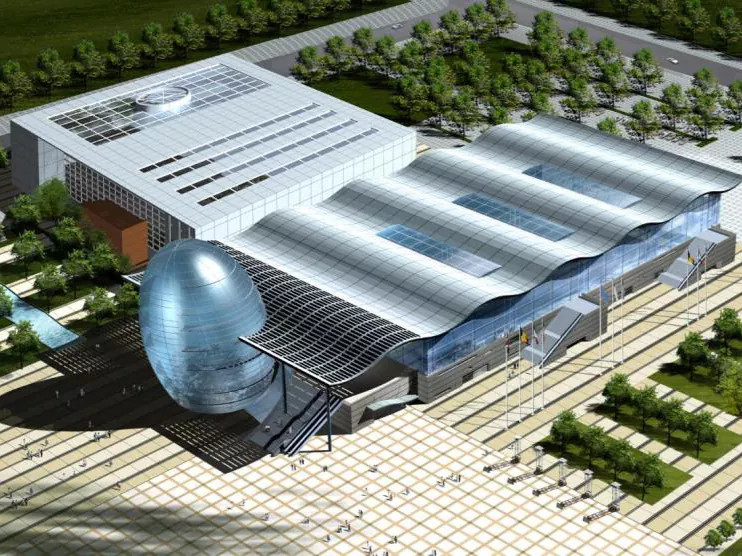 Uzun Açıklıklı Prefabrik Çelik Sergi Salonu
