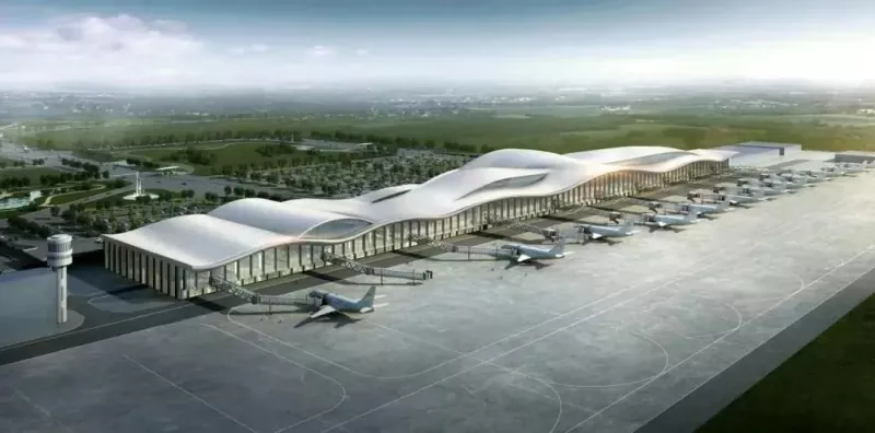 Geçici Olarak Genişletilen Çelik Terminal Salonu